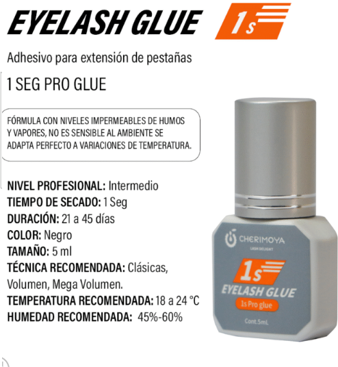 Adhesivo Para Pestañas Cherimoya Pro Glue 5 ml Cherimoya