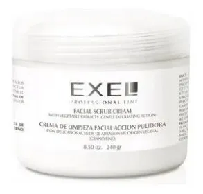 Crema Limpieza Facial Pulidora Grano Fino Exel 500g