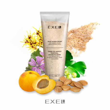 Crema de Limpieza Corporal Pulidora Grano Grueso Exel 120ml