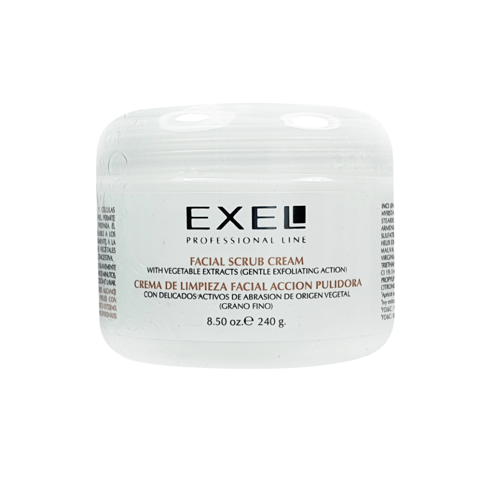 Crema de Limpieza Facial Pulidora Grano Fino Exel 240g