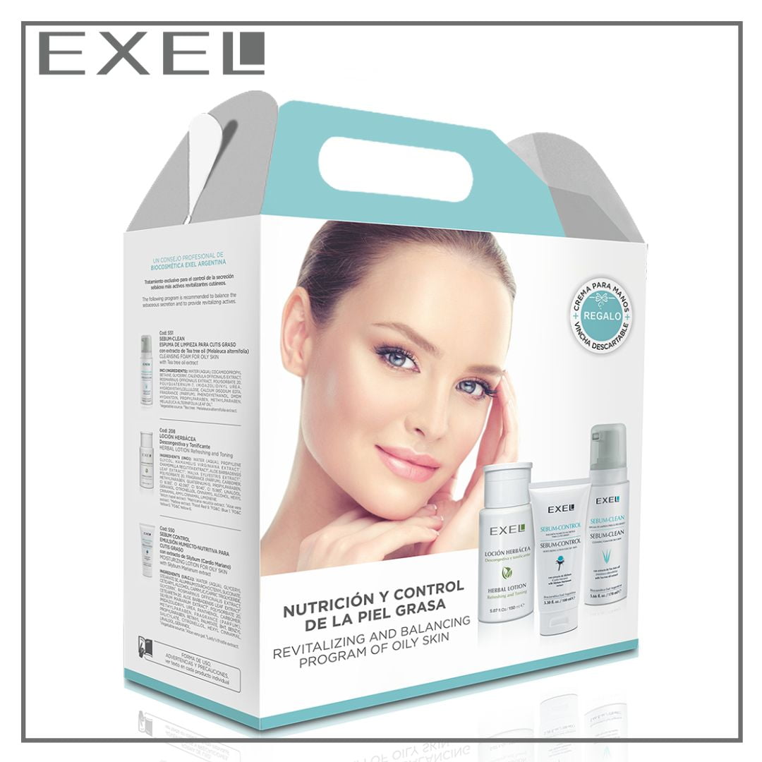 Mini Set 4 Tratamiento Cutis Graso Exel