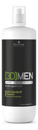 Shampoo Anticaspa 3D Men Schwarzkopf 1L