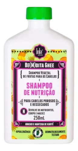 Shampoo Nutrición Ananá Bemdita Ghee 250ml Lola Cosmetics