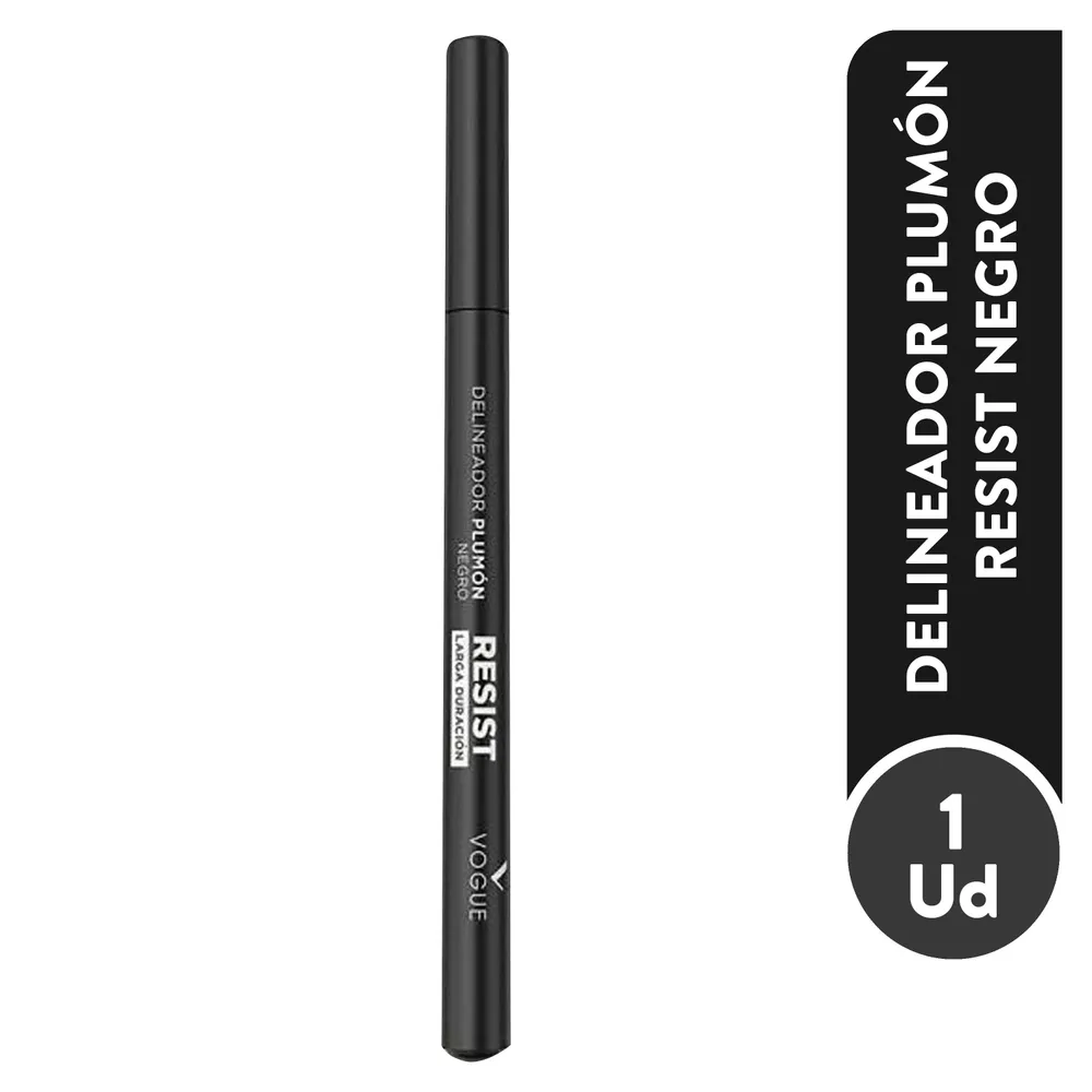 Delineador Plumón Resistente Negro Vogue