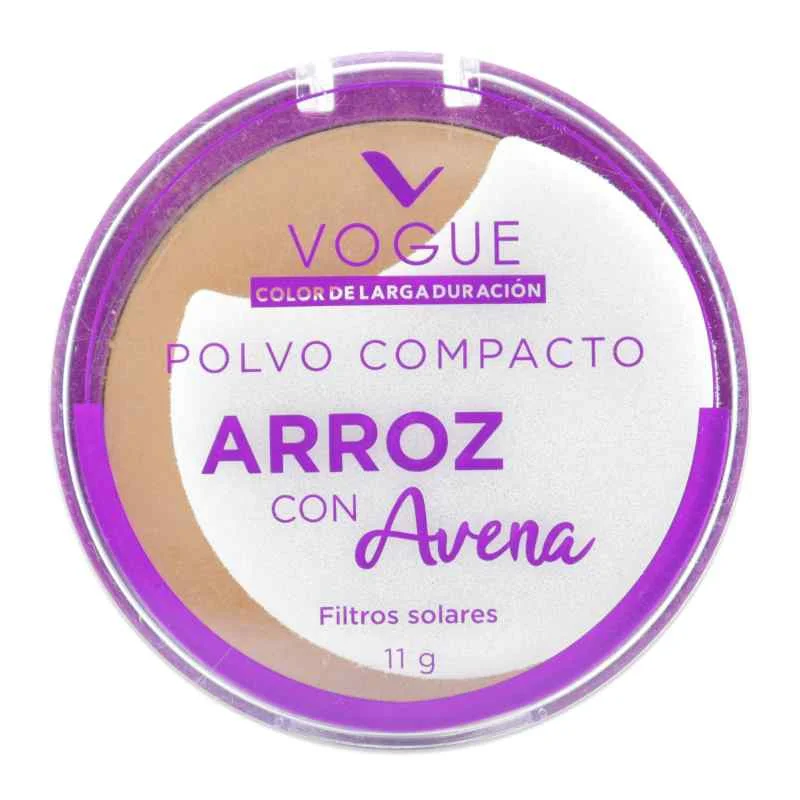 Polvo Compacto de Arroz Mate Máxima Cobertura Vogue