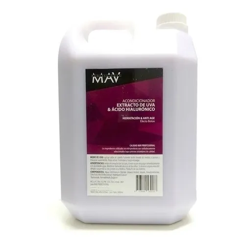 Acondicionador Uva y Ácido Hialurónico 5L Mav Profesional